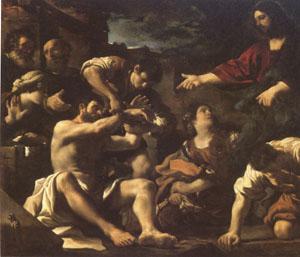 Giovanni Francesco Barbieri Called Il Guercino The Raising of Lazarus (mk05) oil painting picture